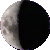 Waxing Crescent, 6 days, 13 hours, 11 minutes in cycle